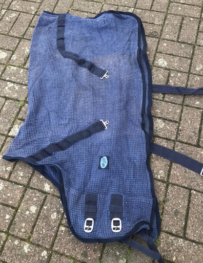 Loveson Dark Blue Waffle Rug 4’3