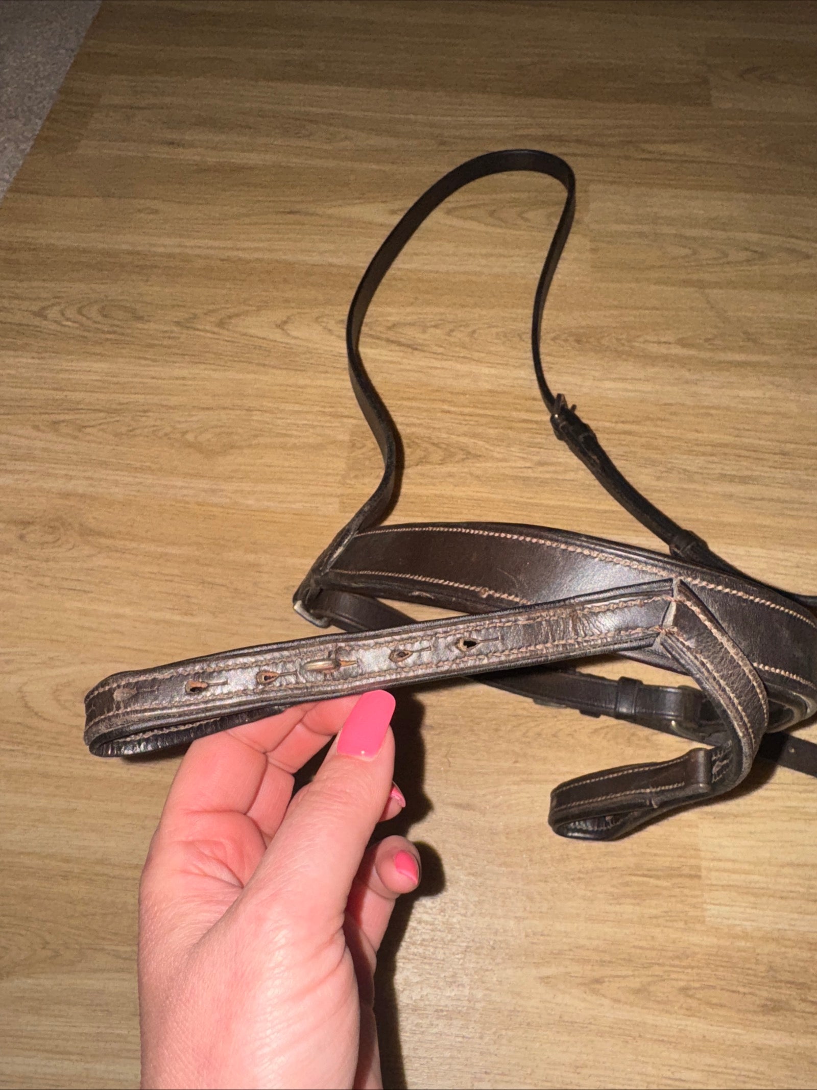 Full Size ENGLISH Brown Worcester Noseband - Free Post