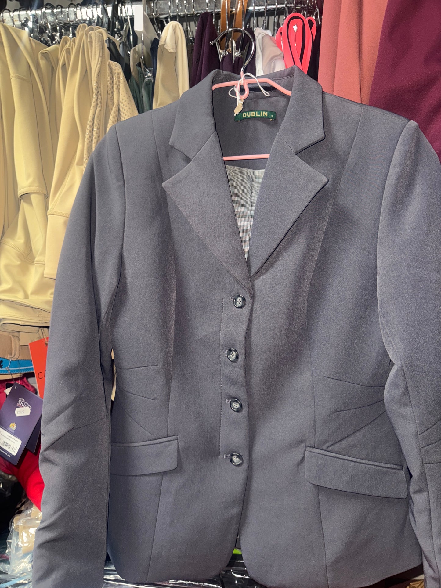DUBLIN Casey Grey Tailored Jacket - Ladies Small
