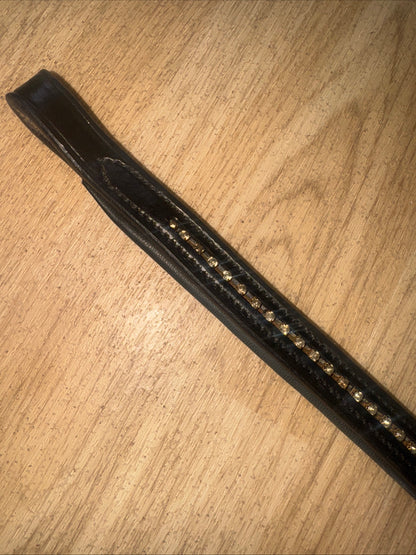 Black Bling Diamanté Pony Size Browband #777
