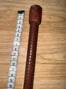 Laced Plaited Leather Mactack Whip - Free Postage