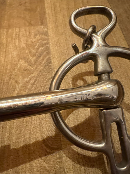 Coronet 5.5” Liverpool Driving Bit | Horse Cart Curb Chain