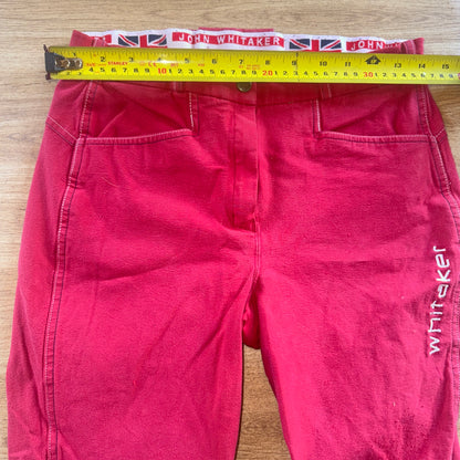 Whitaker Red Denim Style Ladies 28” Breeches