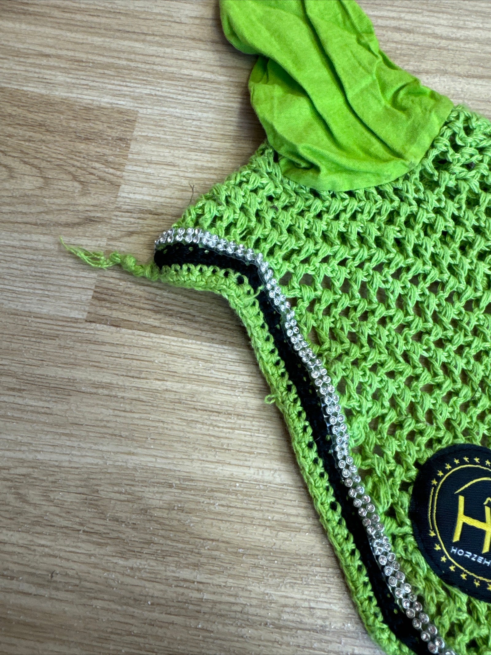 Horzehoods Lime Green Fly Veil Ears D