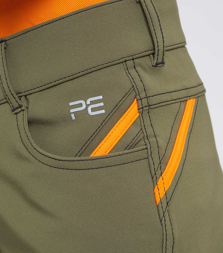 Premier Equine Diablo Junior Unisex Riding Breeches - Olive or Black
