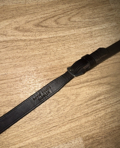 David Young Saddlery Havana Plain Leather Continental Reins - FULL  #9