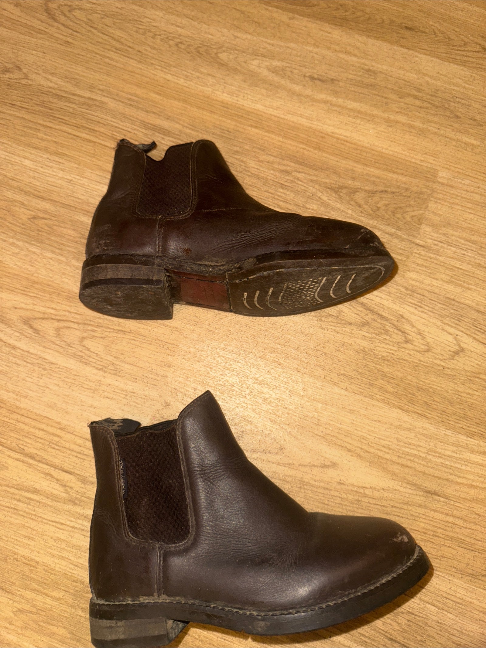 Harry Hall Brown Leather Jodphur Boots - Childs Size 12