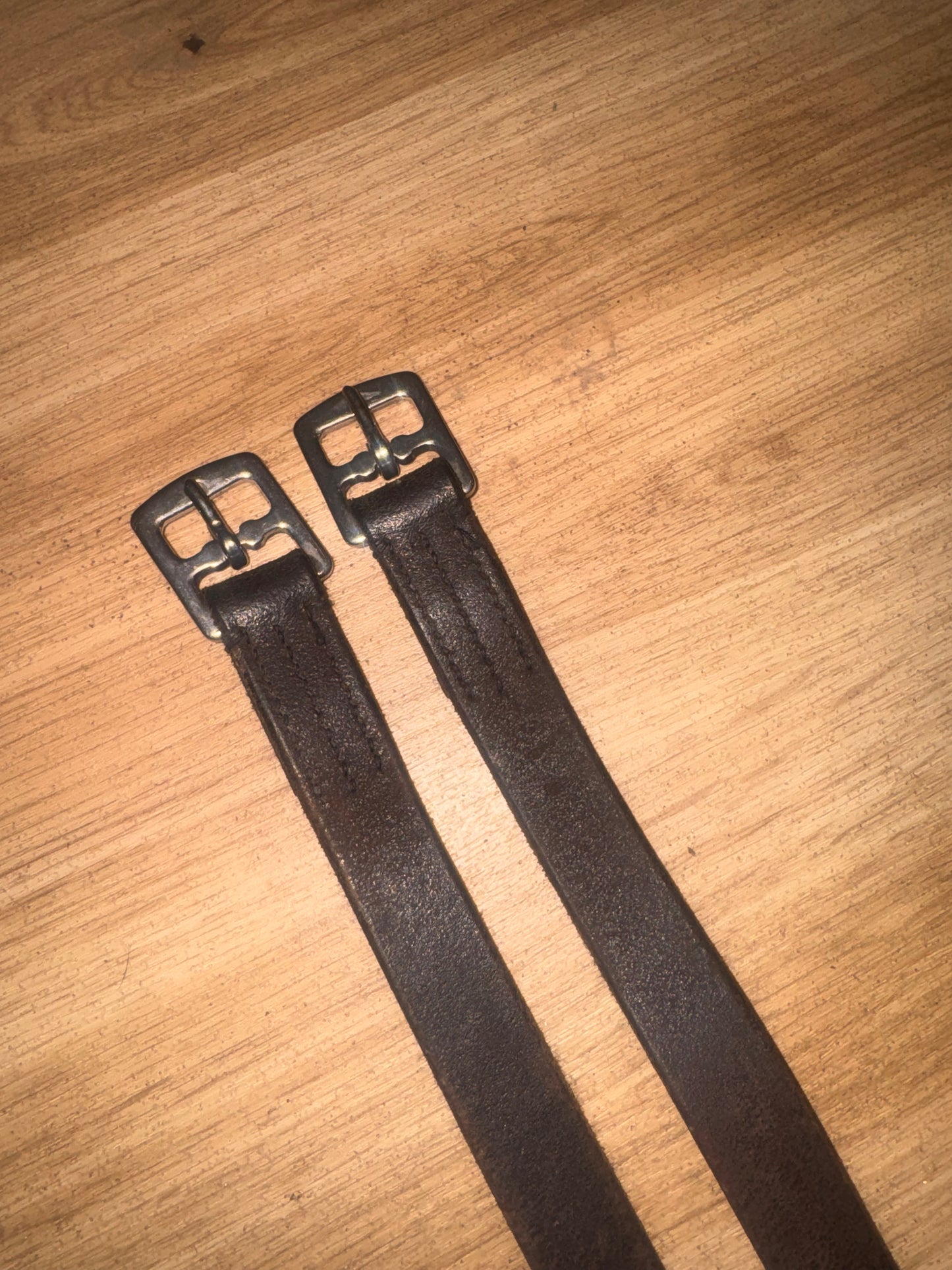 Dark Brown English Stirrup Leathers 44” Childs Maids #333 Horse Tack