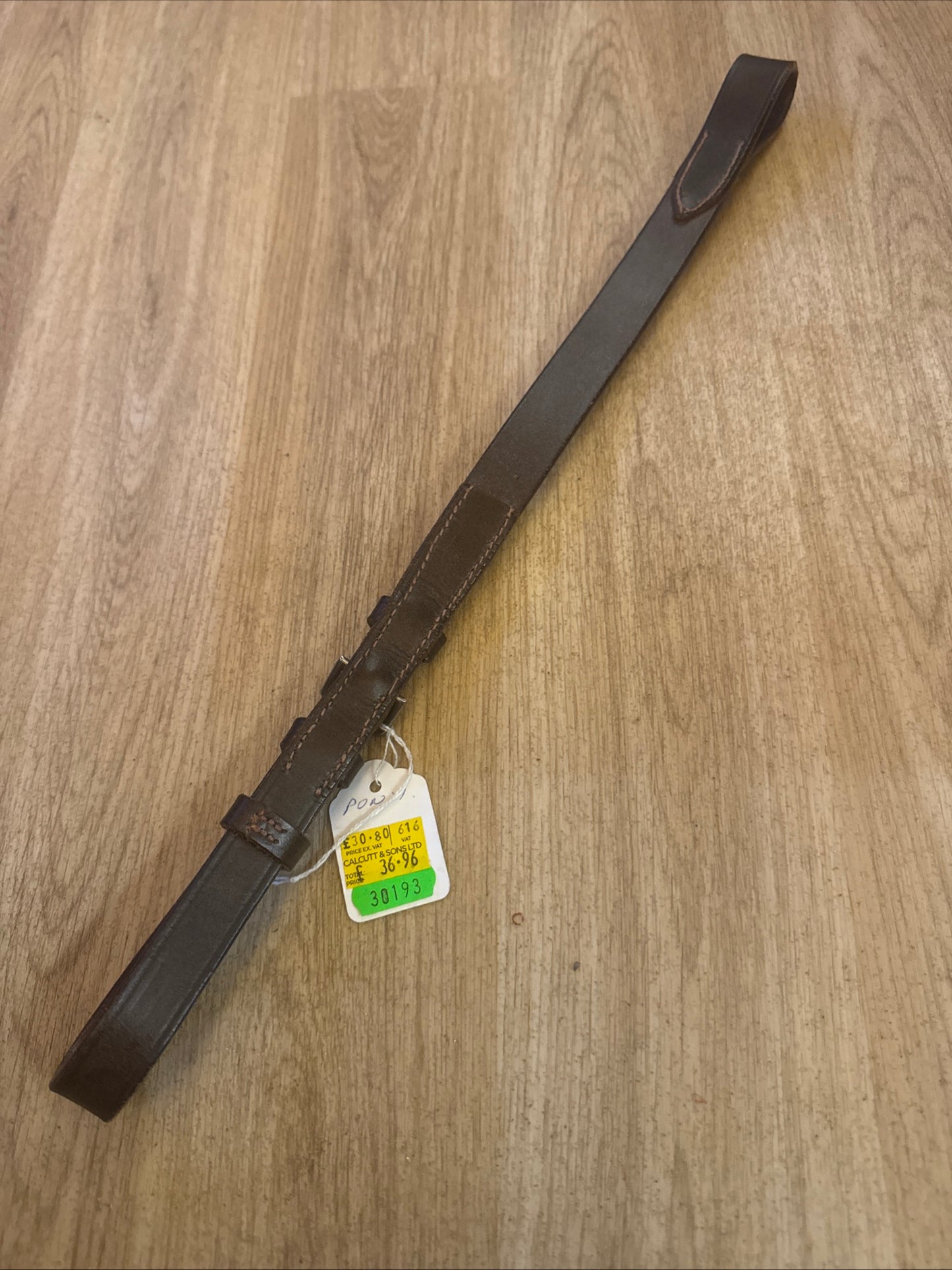 Calcut & Sons Standing Martingale Attachment - English Leather - Pony