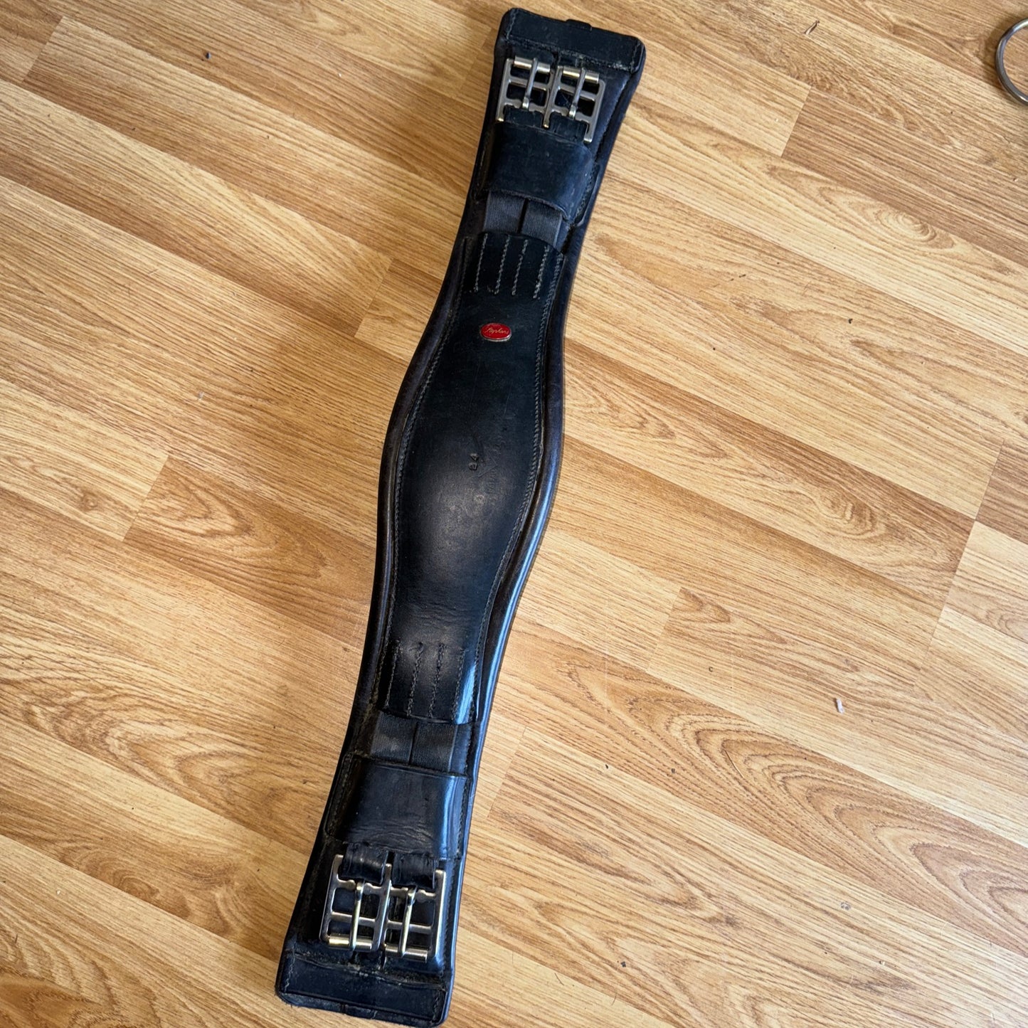 Stephens Black 24” Short Leather Girth - ENGLISH - Free Post