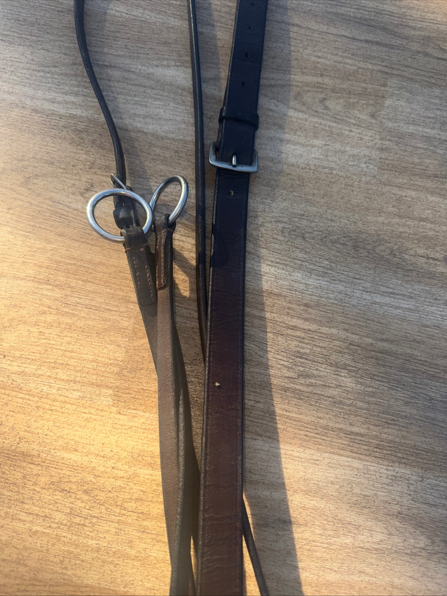 Collegiate Brown English Leather Full Size Running Martingale #17