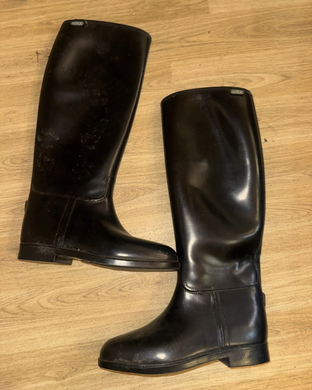 Aigle Long Rubber Riding Boots - SIZE 6