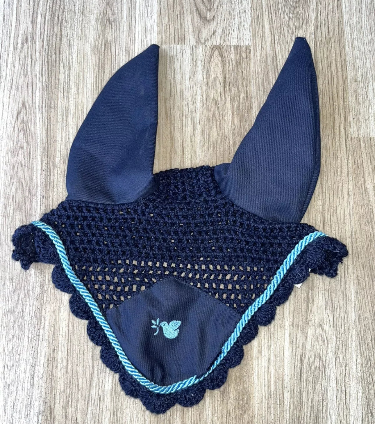 Saxon Navy Blue Bird Full Size Ears Ear Veil #12
