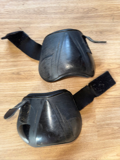 Hy Black Shell Outer Fetlock Boots | Cob Size | Second Hand Tack