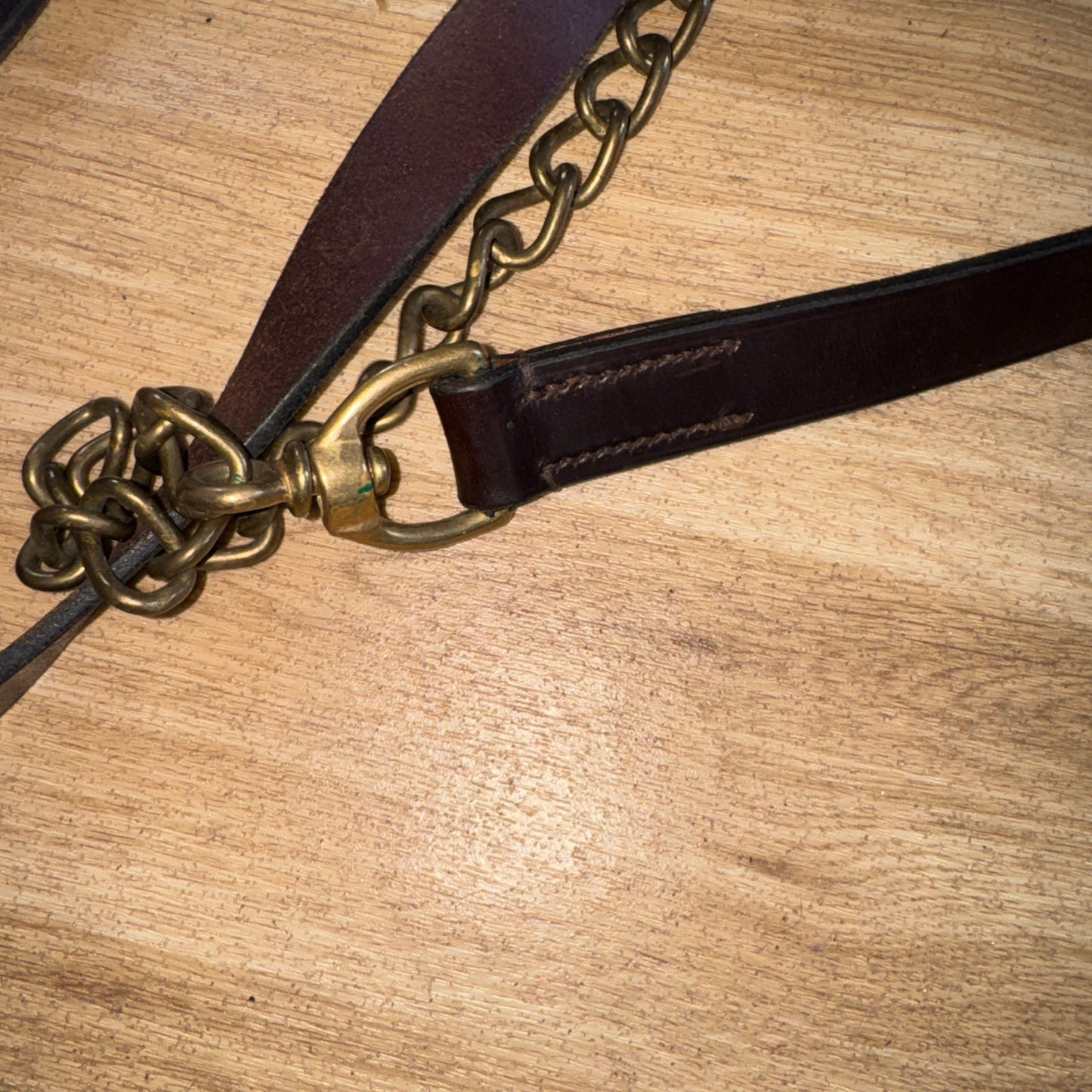 Jeffries Havana Brown English Leather Inhand Lead Wide Show Showing Horse #11