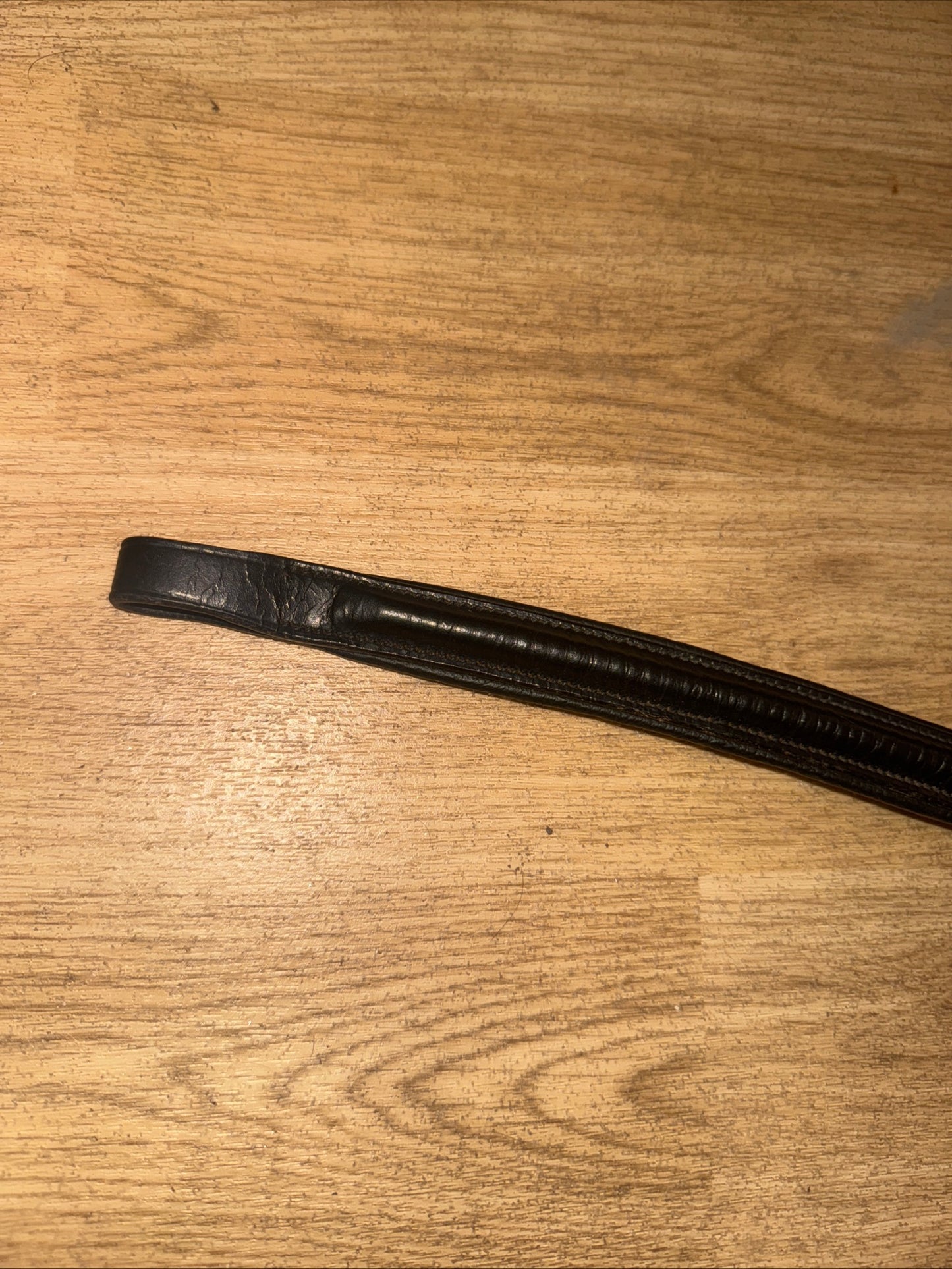Black Leather Pony Size Browband #112