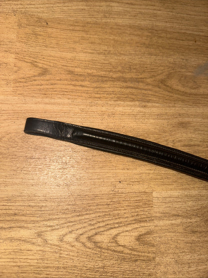 Black Leather Pony Size Browband #112