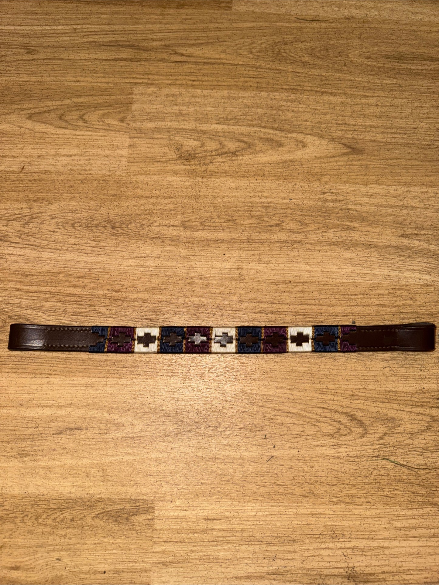 Rydale Cob Size POLO Brown Leather Browband Second Hand Horse Tack