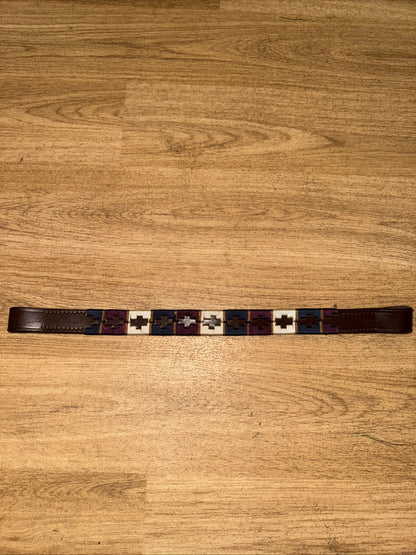 Rydale Cob Size POLO Brown Leather Browband Second Hand Horse Tack