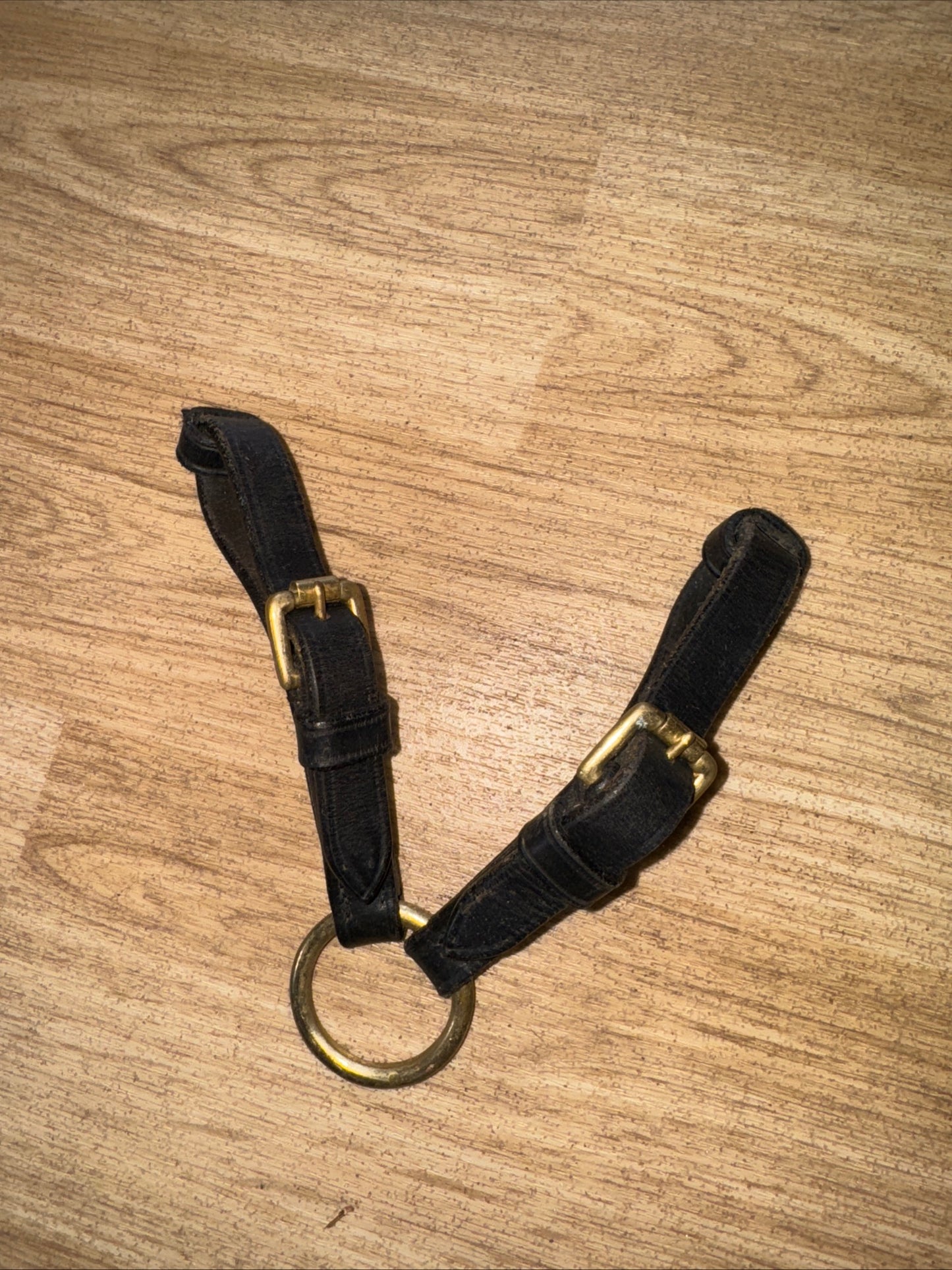 Black Leather Inhand Coupling - Free Postage