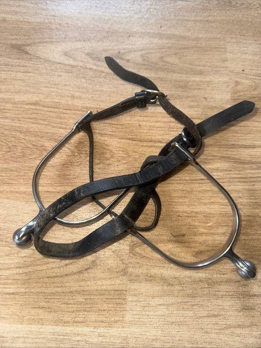 Roller Ball Ladies Spurs With Leather Spur Straps | Second Hand Horse Rider #113