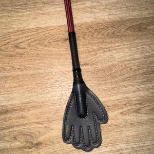 Burgandy Gel Handle Handy Hand Whip - Junior