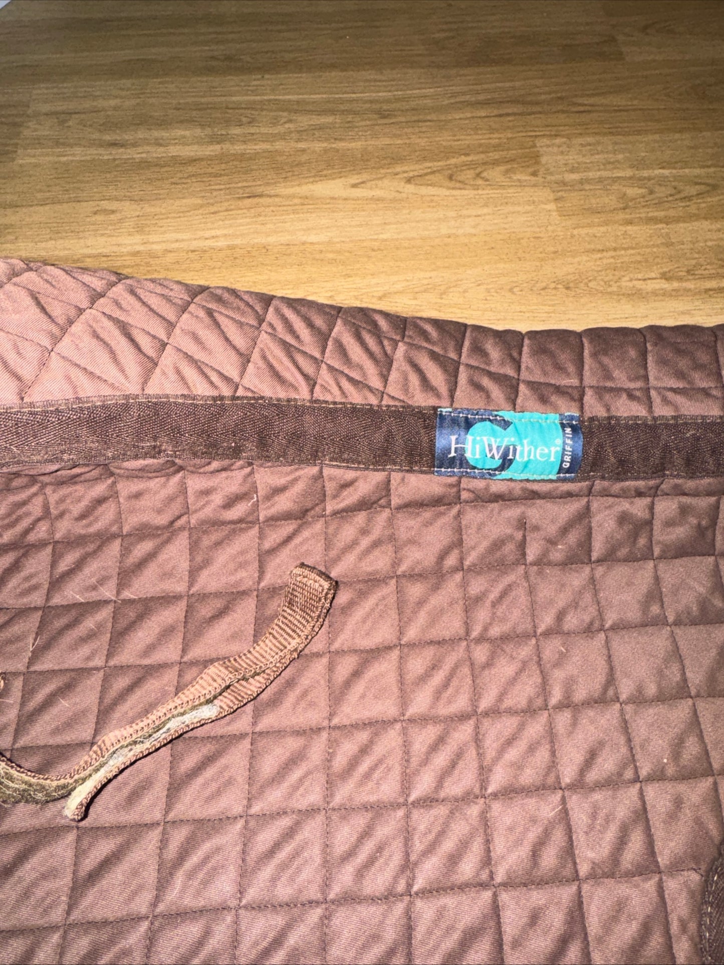 Nuumed Brown Quilted Numnah Like Saddle Pad | Size Large