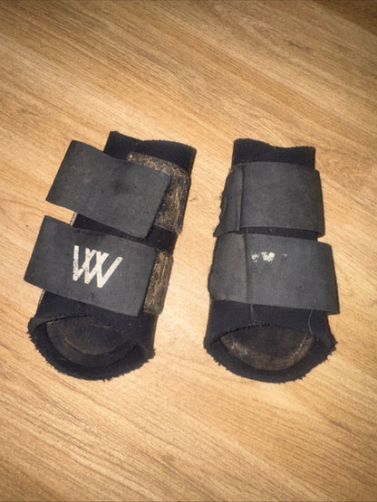 Woof Wear Black Brushing Boots | Size Pony