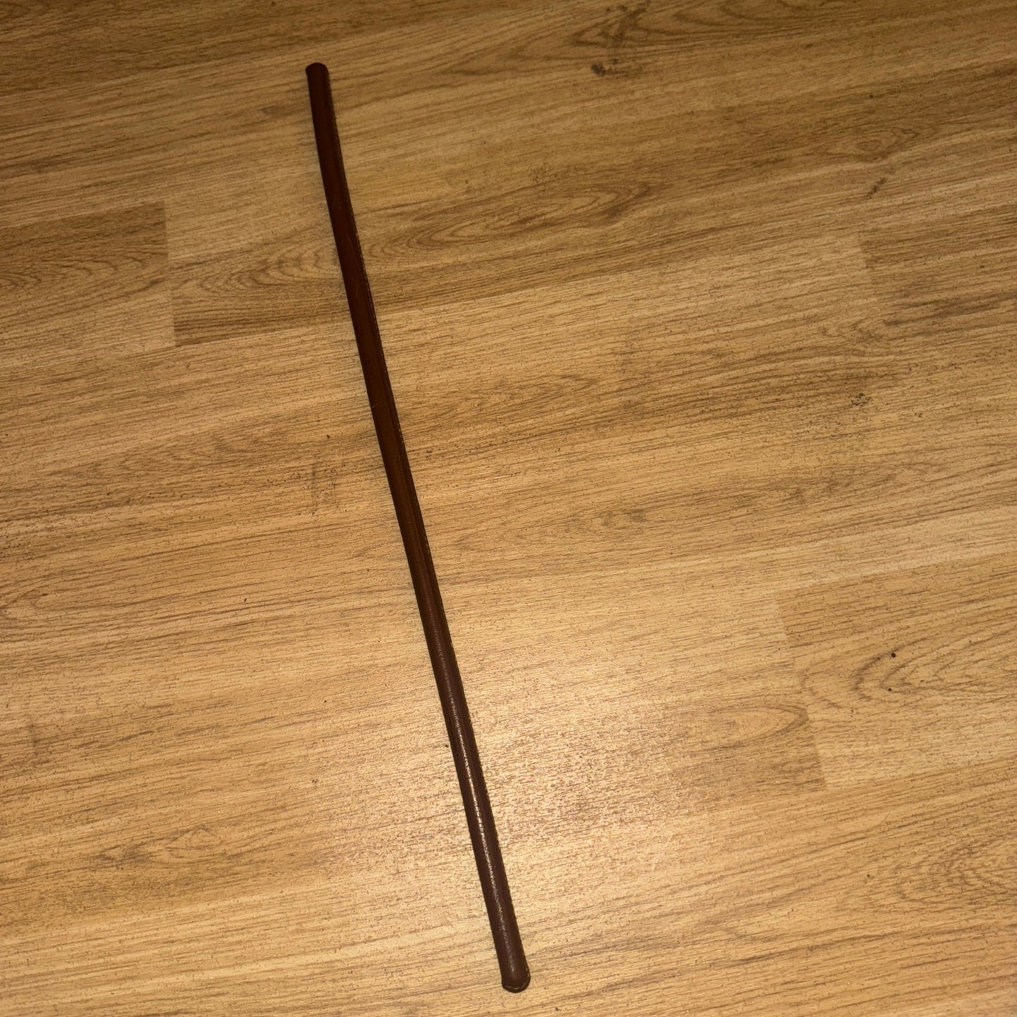 Brown Leather Show Cane