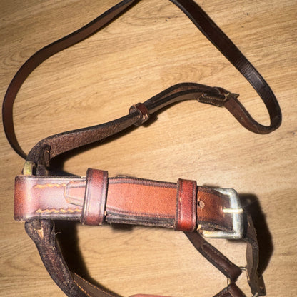 English Leather Size Full Traditional Drop Noseband | Second Hand Horse Tack #11