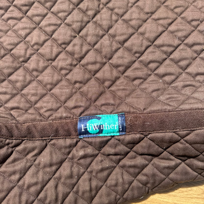 Nuumed Brown Quilted Dressage Square Saddle Pad Medium | Second Hand Tack