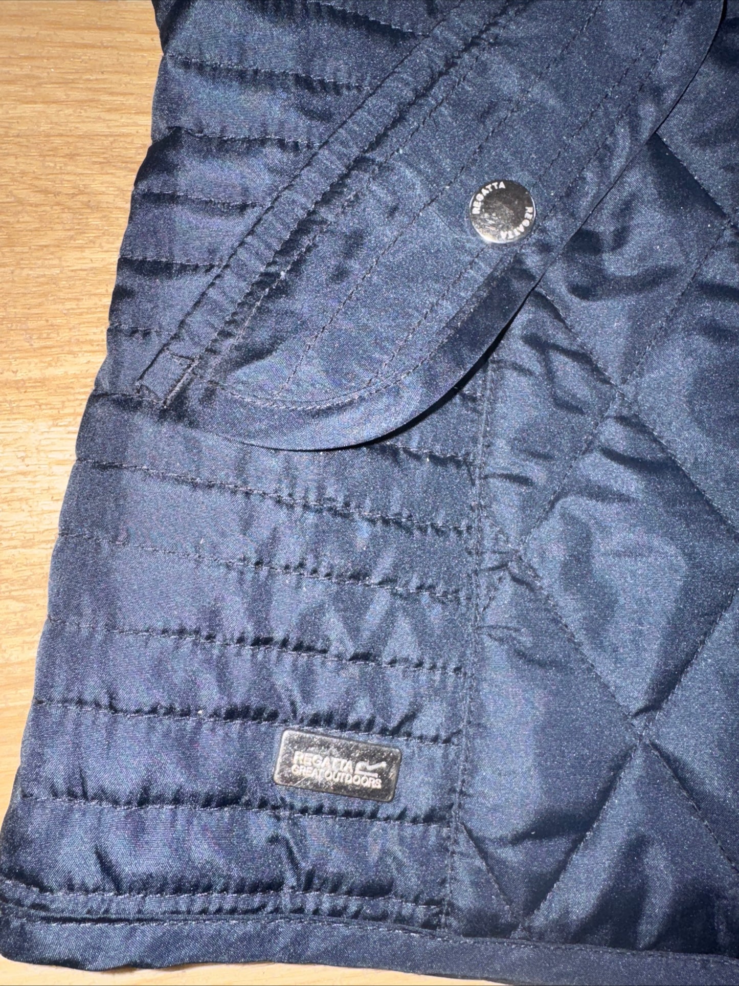 Regatta Navy Quilted Ladies Size 10 Gilet Waist Jacket Equestrian Country Dog