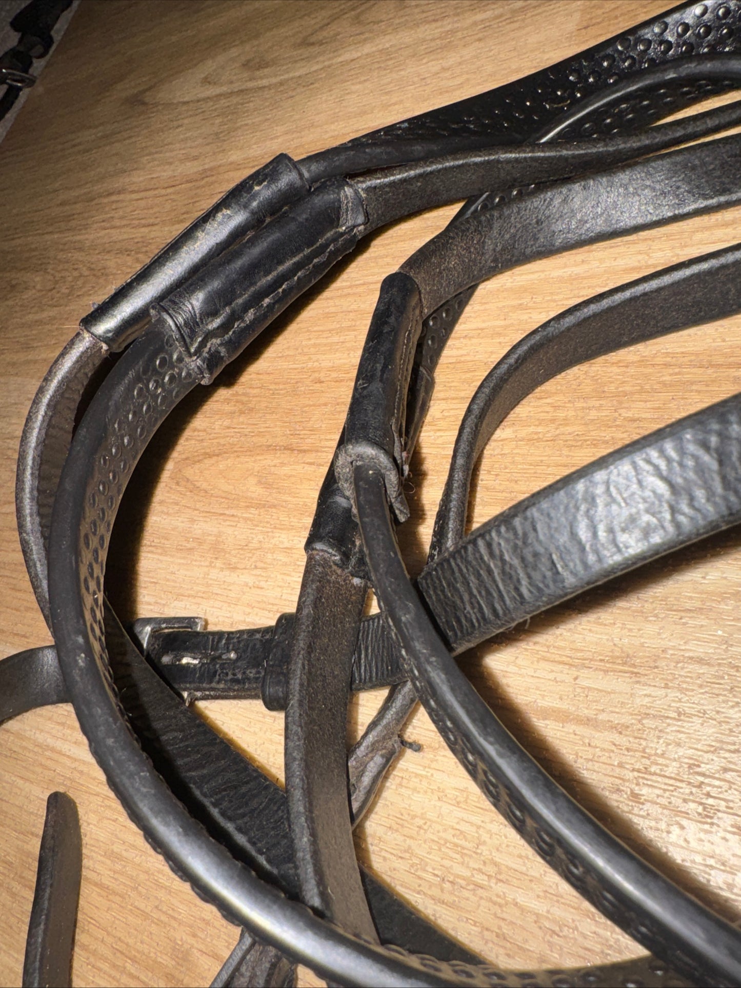Black Bio Grip Reins | English Leather | XXF 64”  #343