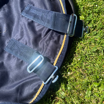 Equi Theme Navy Cotton Rug 6’6 Summer Stable Travel