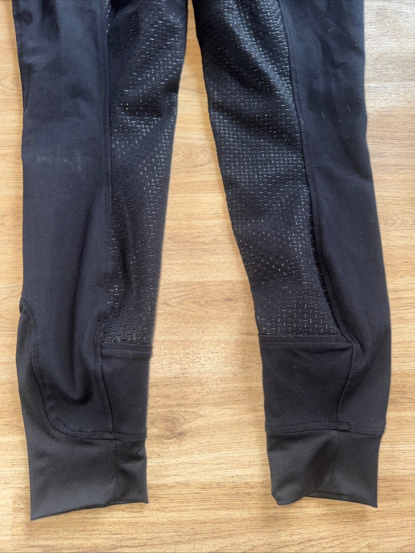 Hkm Stretchy Black Breeches | Ladies 30” | Full Silicone Grip Seat