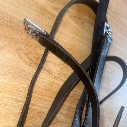 Black English Leather 62” Stirrup Leathers #64