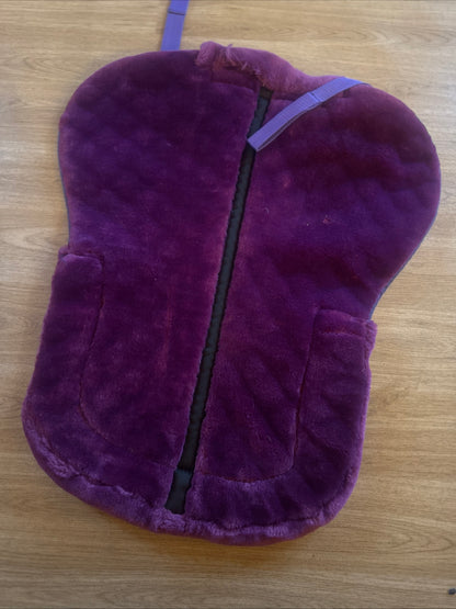 Rhinegold Purple Size Full Half Pad Fluffy Comfort Horse Tack
