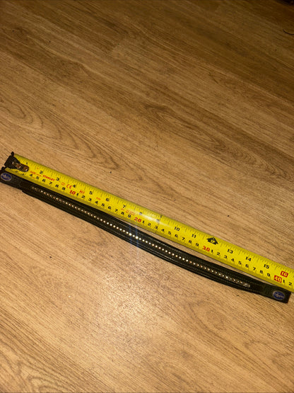 Colligiate Black Bling Cob Size Browband #717
