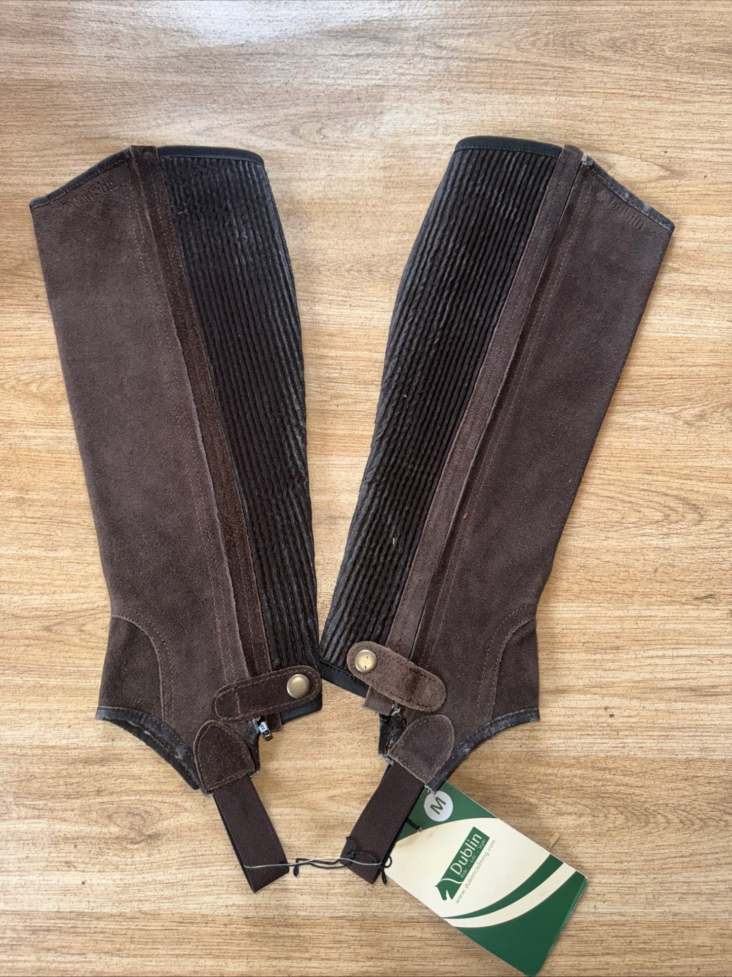 Dublin Brown Suede Ladies Medium Chaps