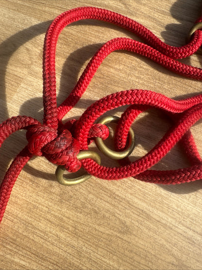 Be Nice Halter Red Large Pony Cob Medium Second Hand Tack