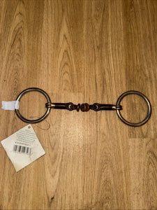 Sweet Iron Loose Ring Snaffle & Rollers 5.5” NEW