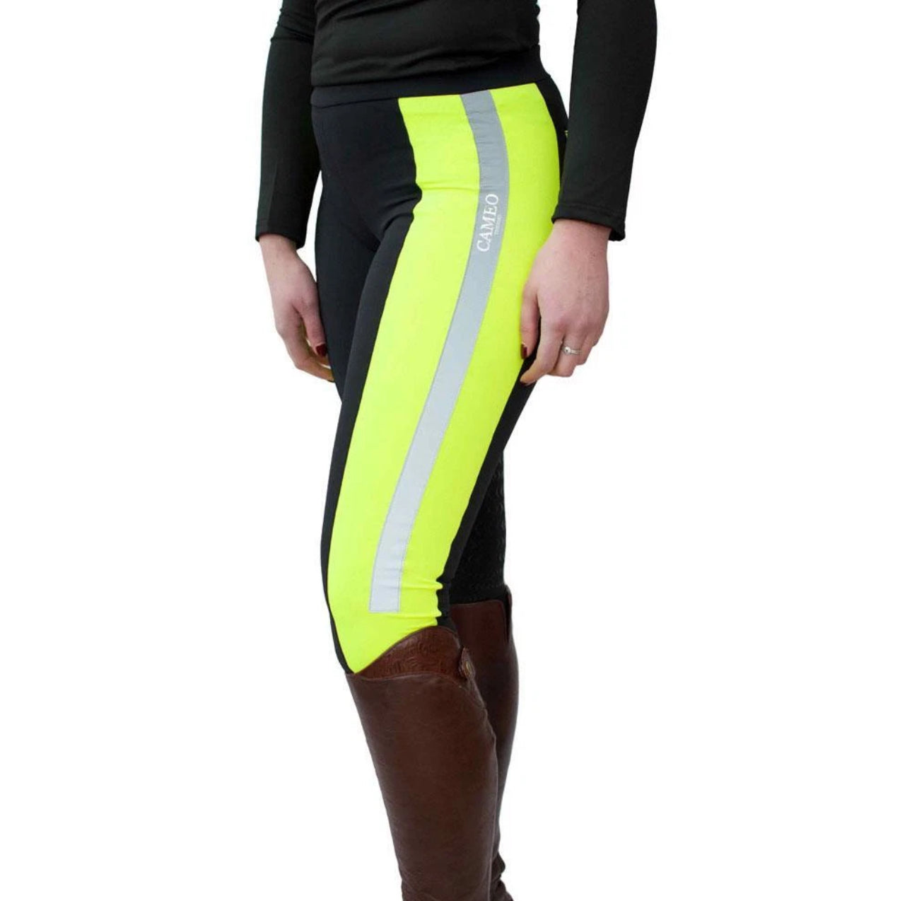 Cameo Thermo Lined Riding Tights - Hunter Green or Hi Viz