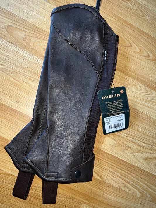 Dublin Leatherette Half Chaps - Childs Large