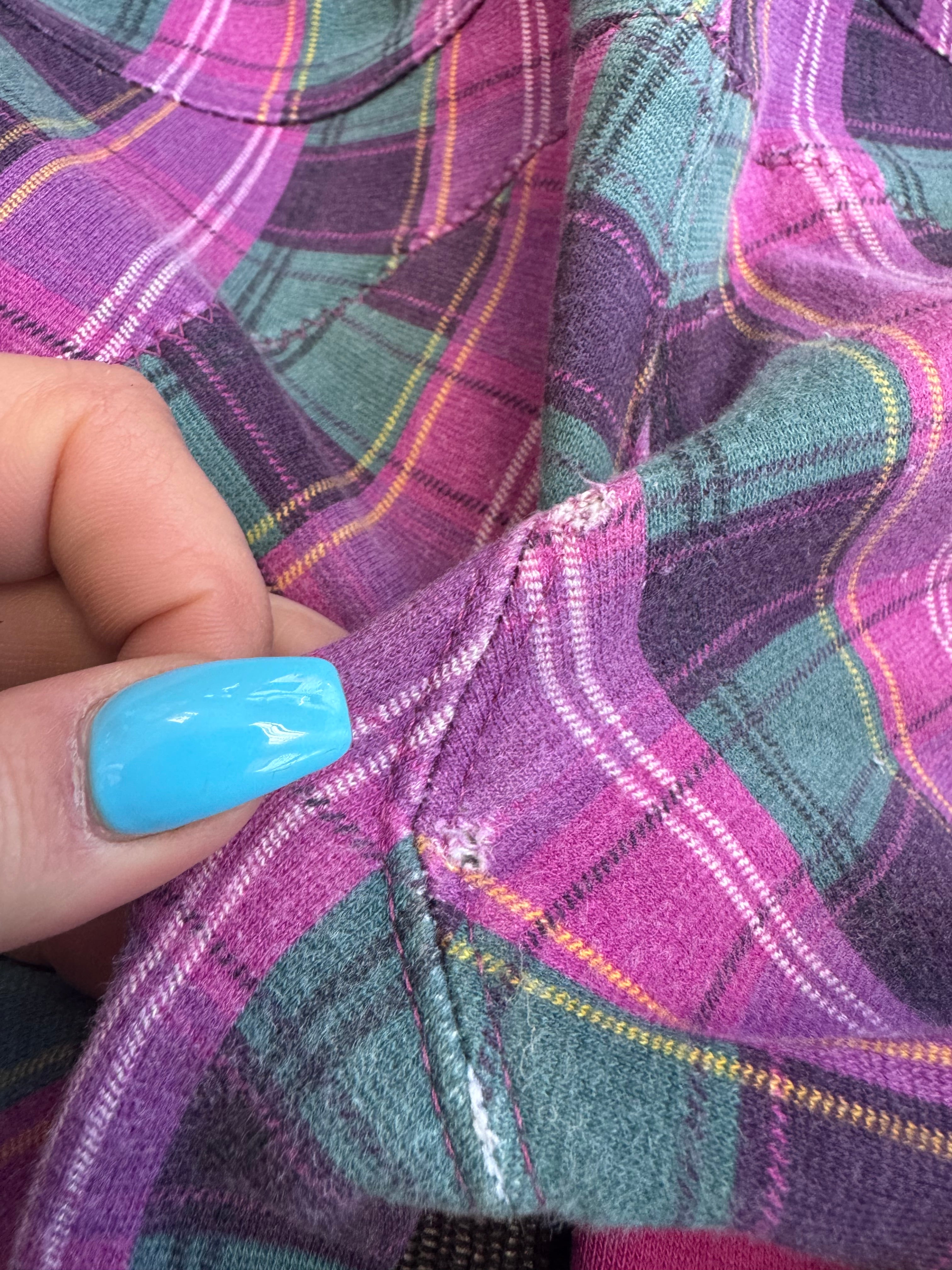 Requisite 7/8yrs Purple Check Jodphurs