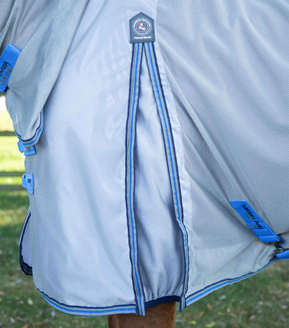 Premier Equine Combo Mesh Air Fly Rug with Surcingles - Blue 6’6 .