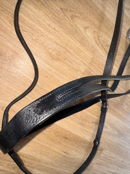 Black Size Full Leather Running Martingale | Second Hand Horse Tack Equine #65