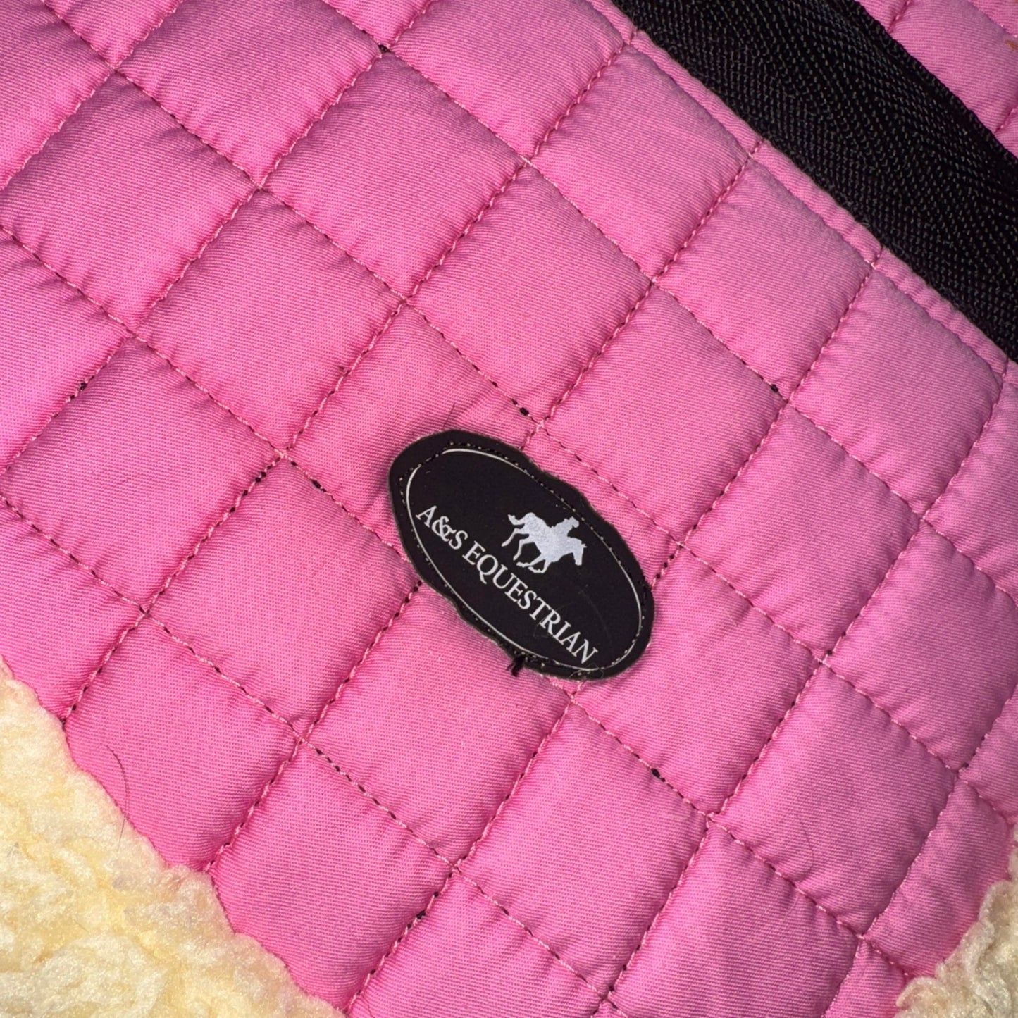 A&S Equestrian Pink Full Size Half Pad
