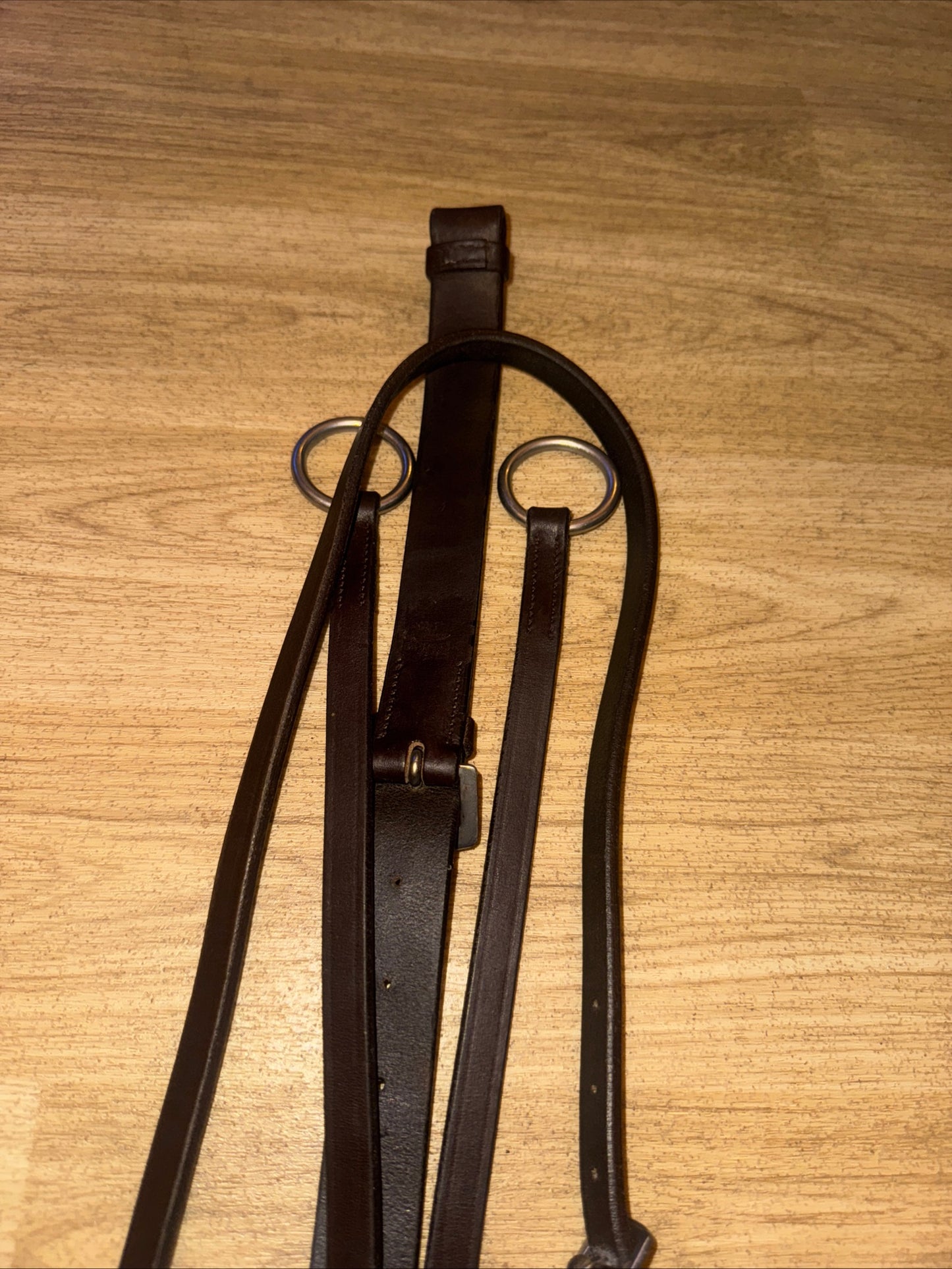 English Leather Cob Brown Running Martingale #38