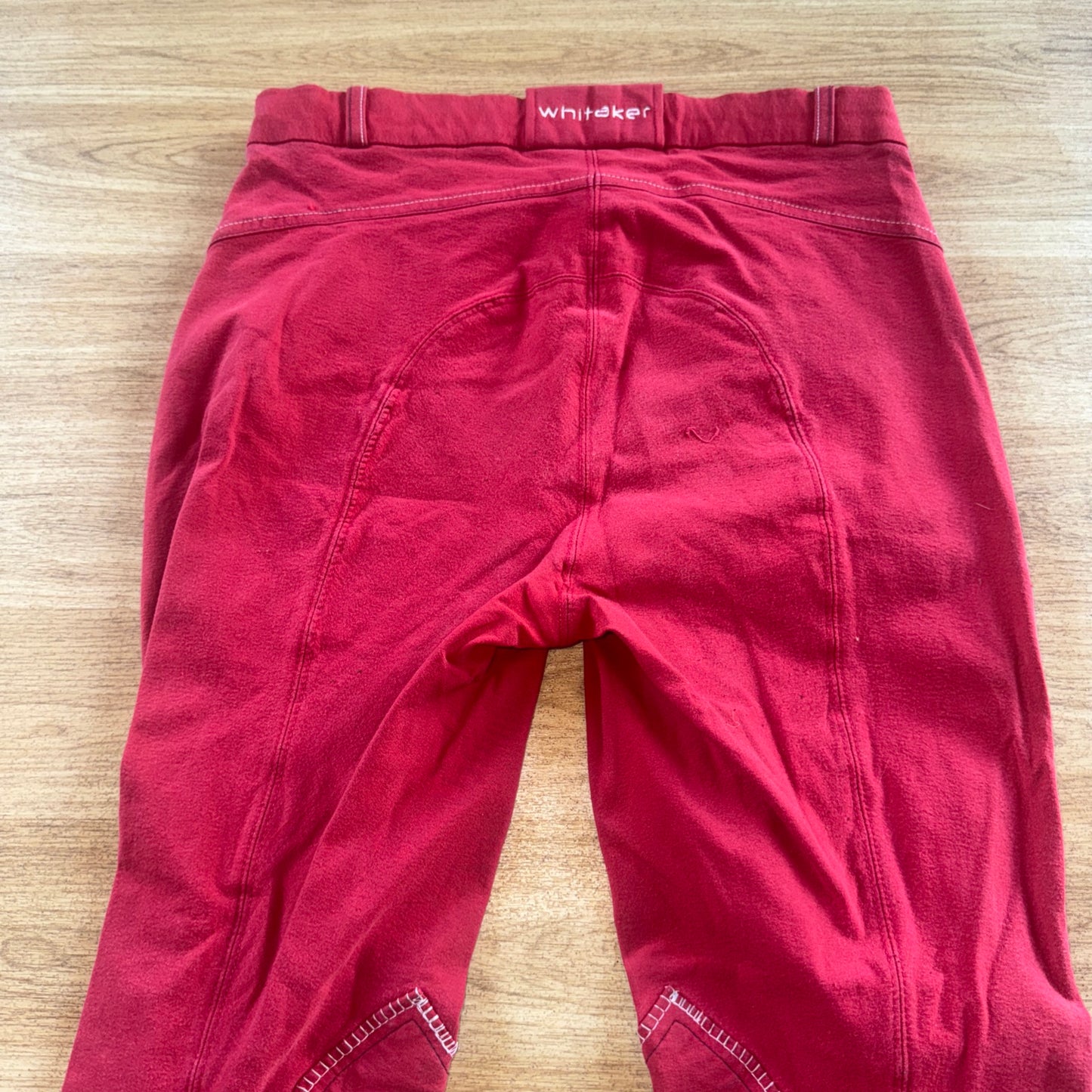 Whitaker Red Denim Style Ladies 28” Breeches