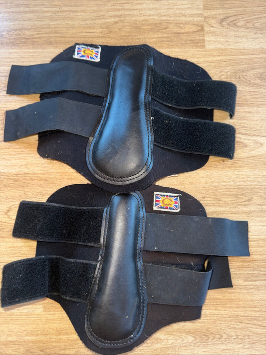 Lemieux Size Large Black Brushing Boots | Second Hand Horse Tack